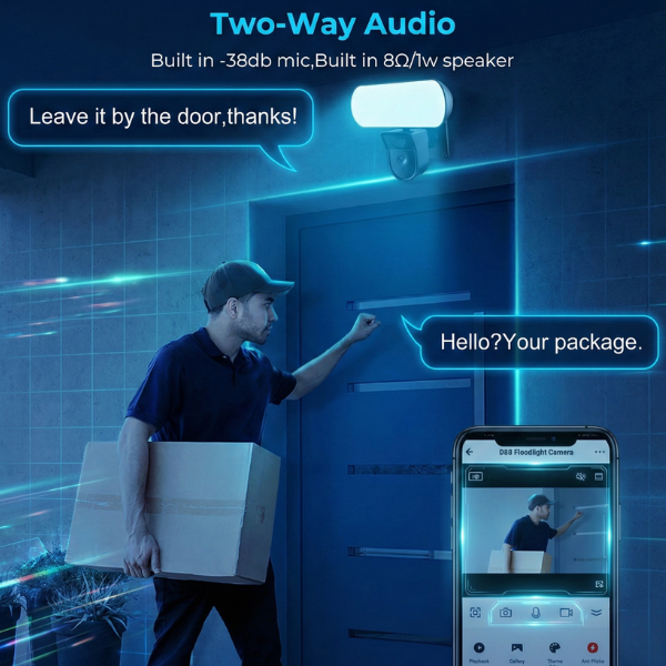 Outdoor reflector with Wi-fi Camera