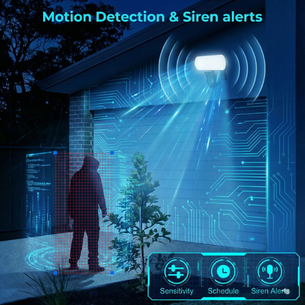 Outdoor reflector with Wi-fi Camera