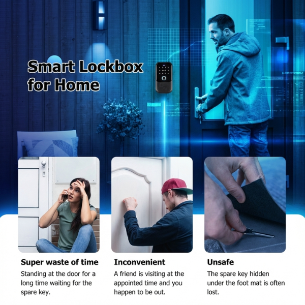 Box lock with combination