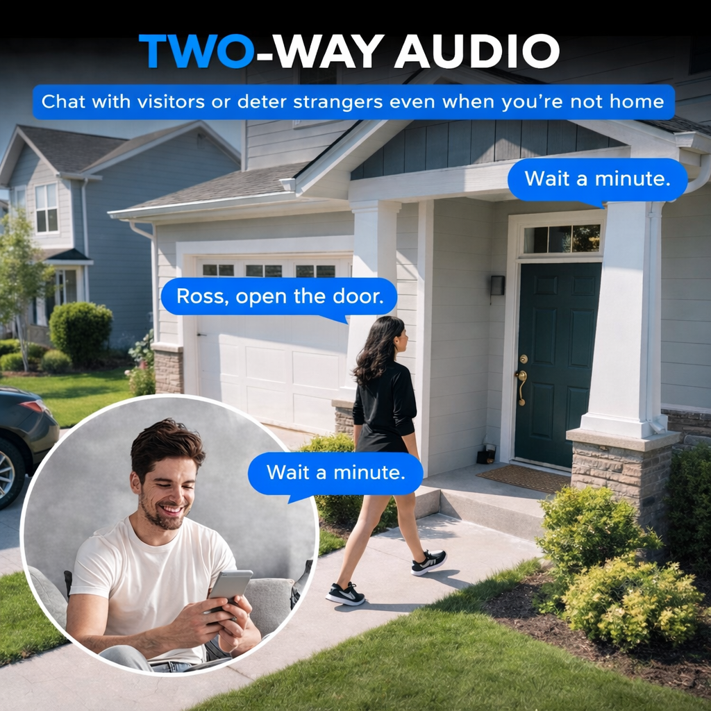 SafeView smart window camera installed on a home window monitoring outside