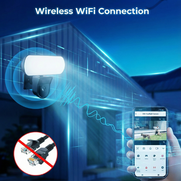 Outdoor reflector with Wi-fi Camera