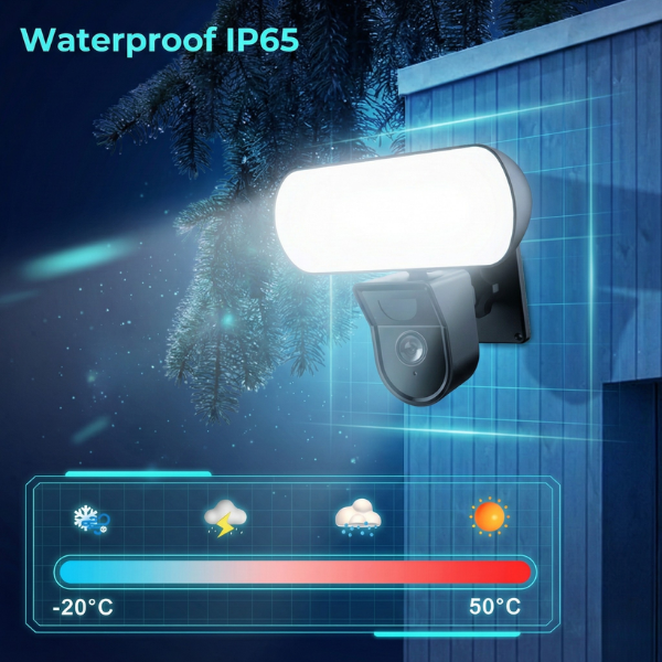 Outdoor reflector with Wi-fi Camera